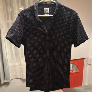 Zara Men's Black Short Sleeve Shirt